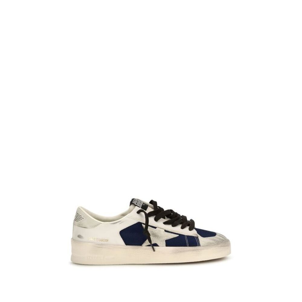 Golden Goose Gray Calf Leather Bos Taurus Low Top Men's Sneakers